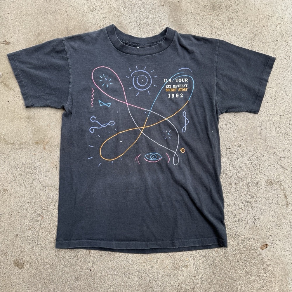 Vintage Pat Metheny US Tour 1992 Tee Shirt Secret Story 90s Single Stitch Large